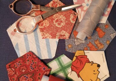 English Paper Piecing -tekniikkaa