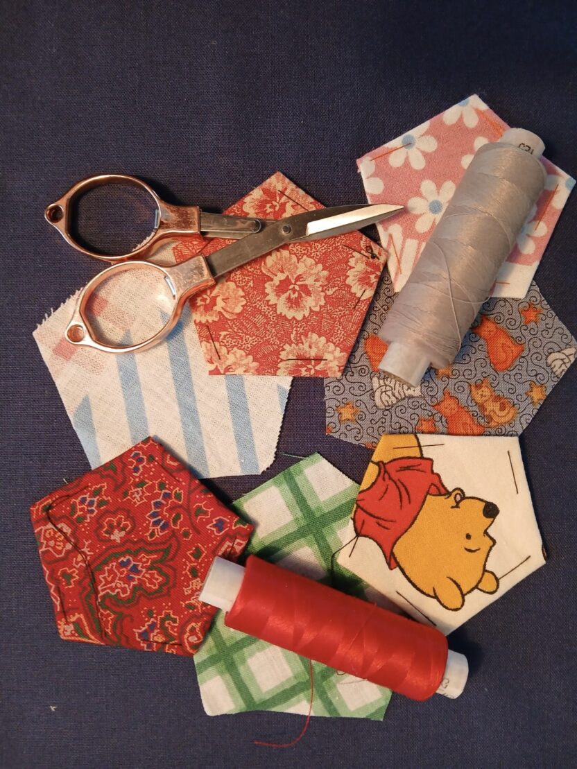 English Paper Piecing -tekniikkaa
