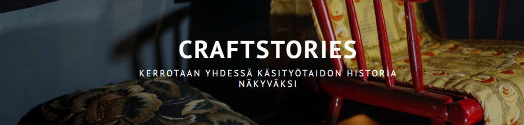 Craftstories verkkosivun banneri.