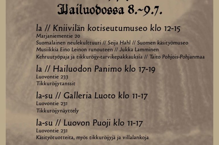 Tikkuröijypäivä-Hailuodossa