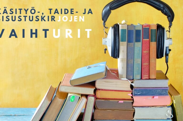 Salon taitokeskuksessa vaihdetaan käsityö-, taide- ja sisustuskirjoja perjantaina 8.9.