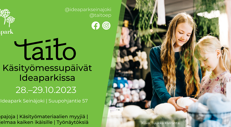 Taito Käsityömessut Ideaparkissa 28.-29.10.2023