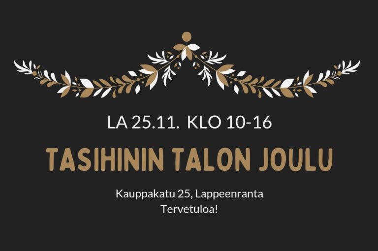 tasihinin talon joulu