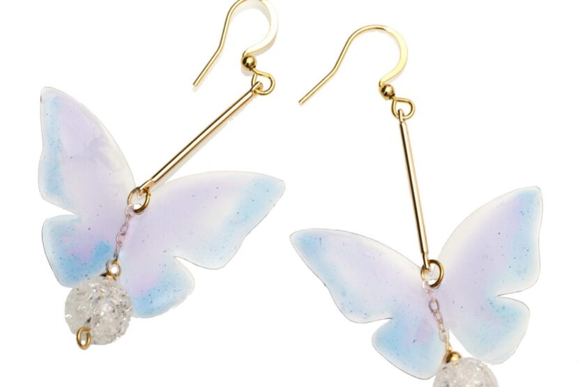Butterfly Orchid earrings