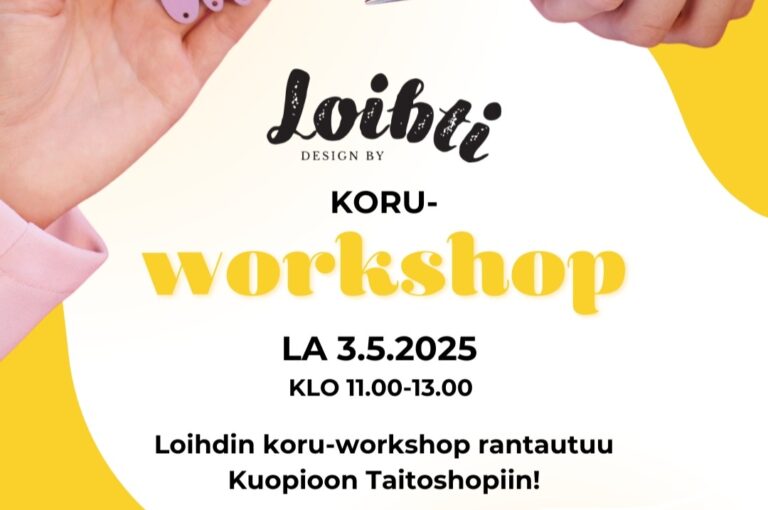 koru workshop Kuopion Taito Shopissa