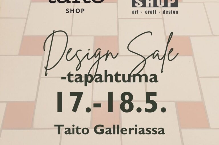 Design Sale Taitogallerissa