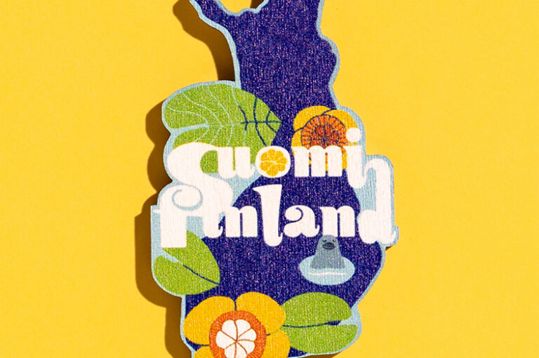 Kui Design Suomi mallisto ikkunanäyttelyssä Helsingin Taito Shopissa