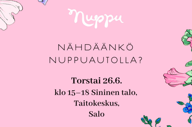 Kuvassa tekstiä vaaleanpunaisella pohjalla.