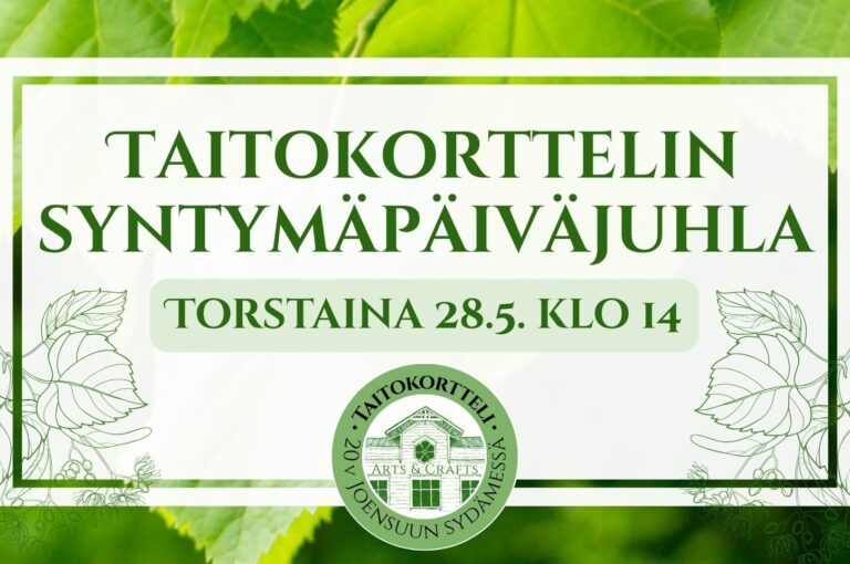 Taitokortteli 20 syntymäpäiväjuhla
