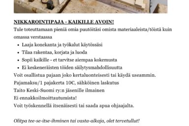 Nikkarointipaja-mainos