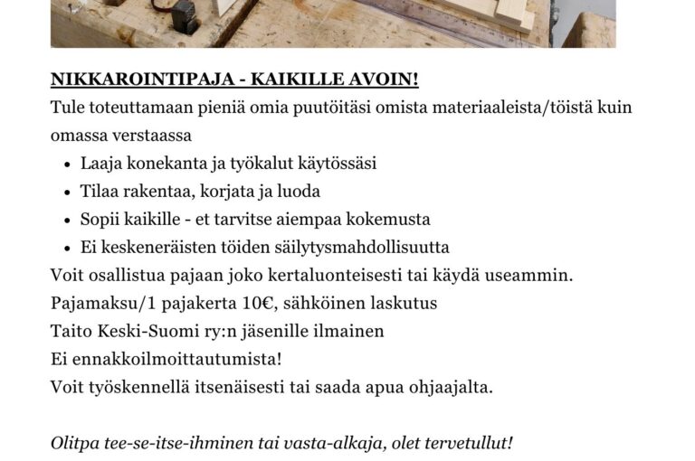 Nikkarointipaja-mainos