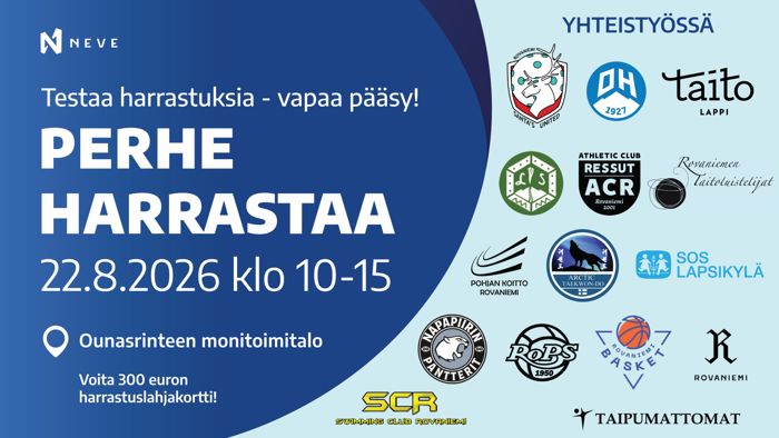 Perhe harrastaa Neve oy ja yhteistyökumppanit