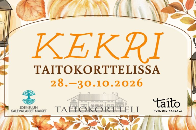 Kekri Taitokorttelissa tapahtumajuliste